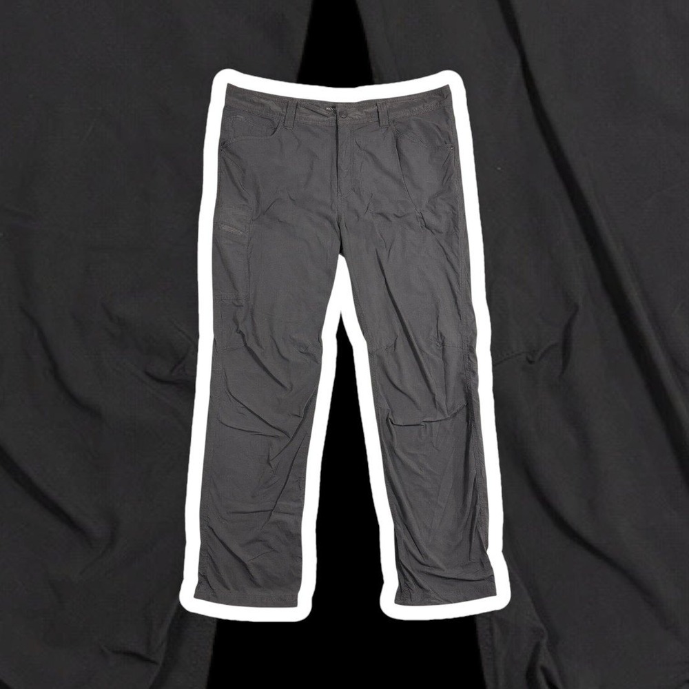 Royal Robbins Active Traveler Stretch Pants 38x32 Dark Gray Hiking Travel Mens